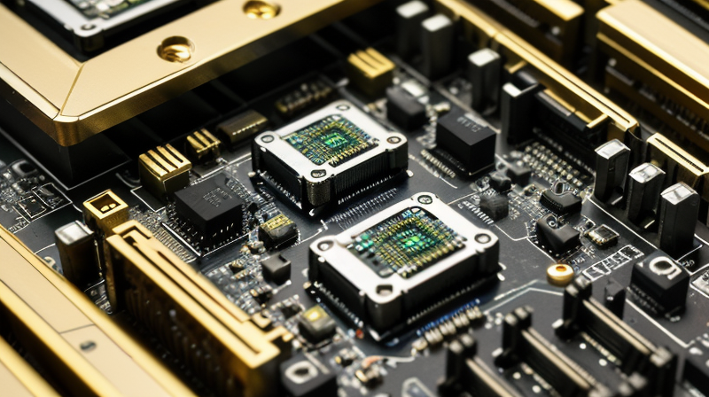 PC Components Assembly Close-up